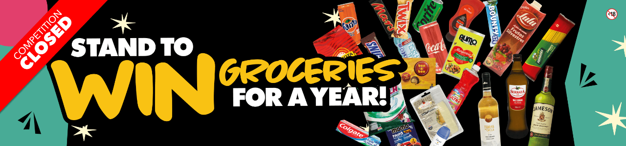 STAND TO WIN YOUR SHARE OF E180 THOUSAND WORTH OF GROCERIES