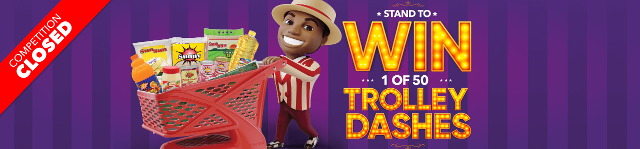 STAND TO WIN 1 OF 50 TROLLEY DASHES