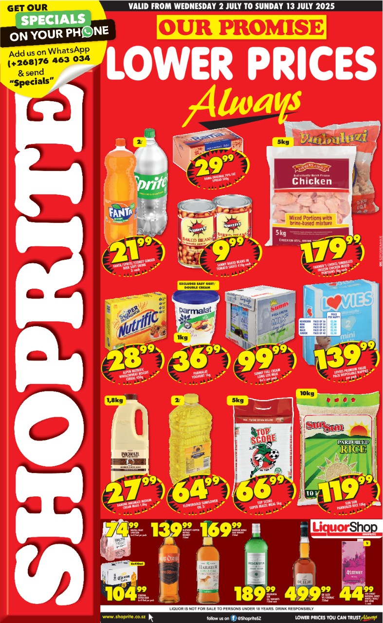 specials leaflet